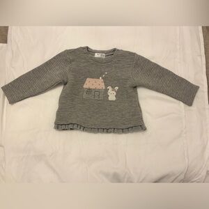 Mayoral Gray Sweater with Cute House Design Size 18 months